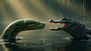 Anaconda vs Caiman — One Wrong Move Ends Everything