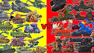 TANK COMBAT WAR BATTLE ALL TANK MAX LVL 100 VS ALL BOSS TANK MAX LVL BATTLE