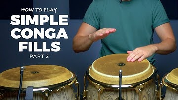 Conga Lessons | Conga Fills Tutorial | How to Play Simple Conga Fills Part 2 | CongaChops.com
