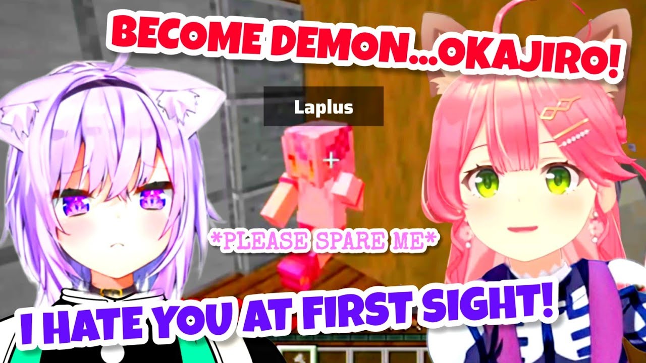 [Werewolf]Okayu&Miko Saying Demon Slayer Line in Front of Everyone(Poor Laplus😂)[Miko/Hololive]