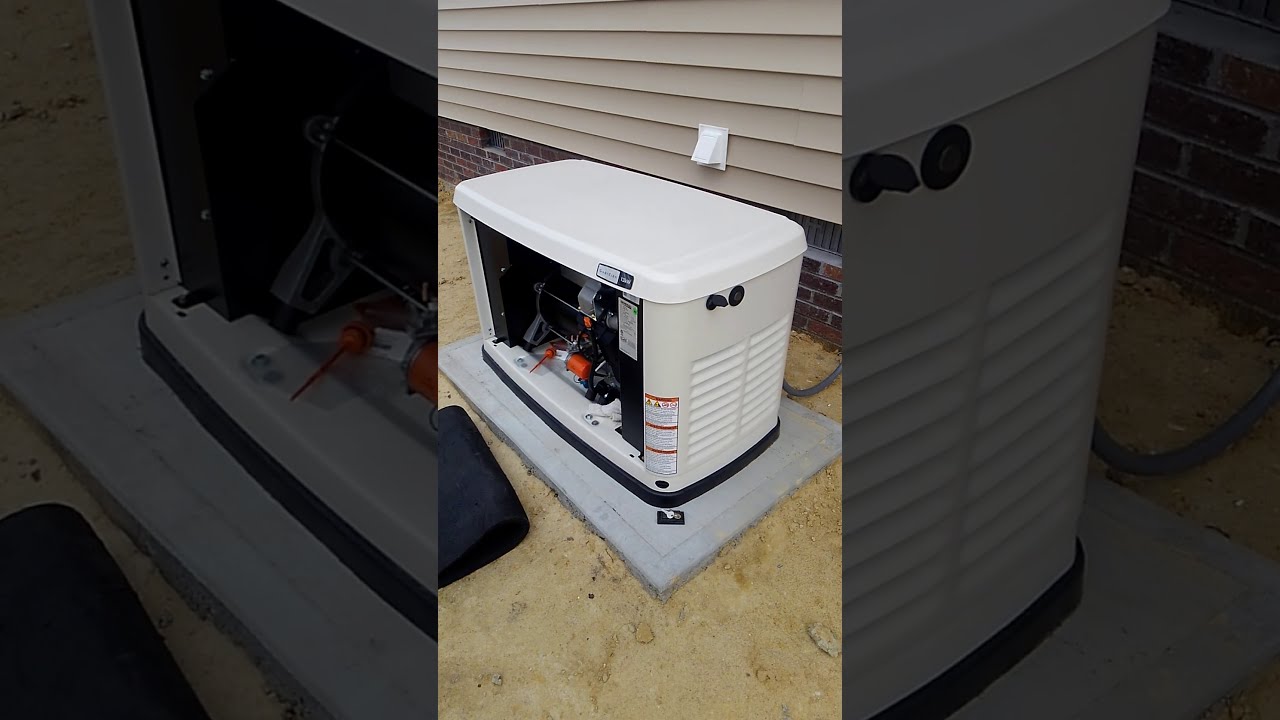 Problem with a new Generac 13kw Guardian generator - YouTube