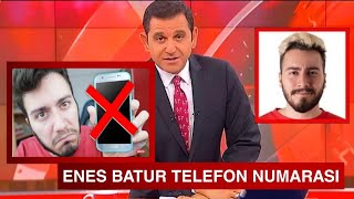 😱ENES BATUR TELEFON NUMARASI😱??MESAJLAŞTIK (Gerçek)