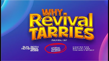 WHY REVIVAL TARRIES🔥 By Apostle Johnson Suleman || Sunday Service - 30th Nov., 2025