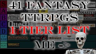 Ultimate Fantasy Tabletop RPG Tier List PART 1 Profile