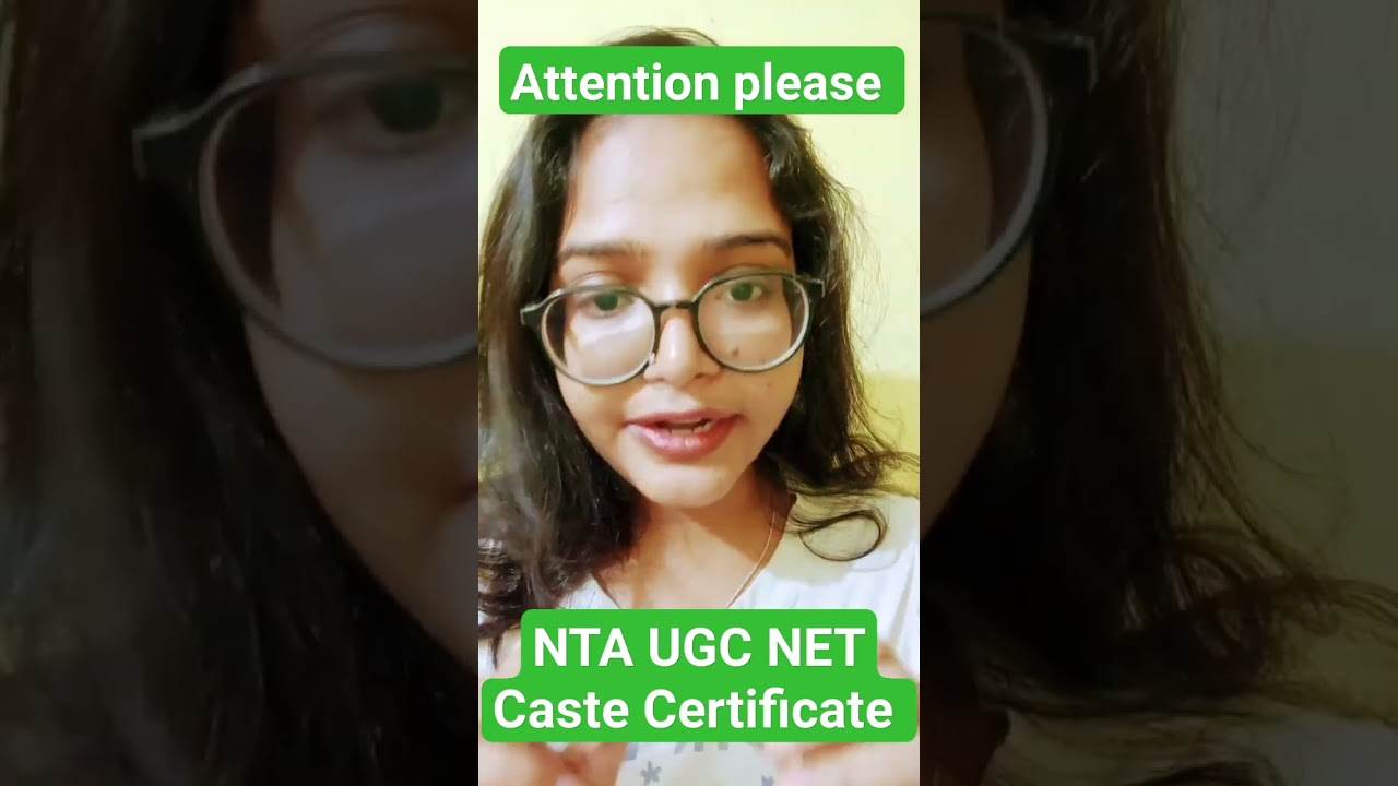 Caste Certificate Good News I NTA UGC NET Political Science I Meenakshi Singh