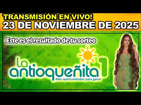 ANTIOQUEÑITA 1: Resultado ANTIOQUEÑITA 1 del DOMINGO 23 de Noviembre de 2025