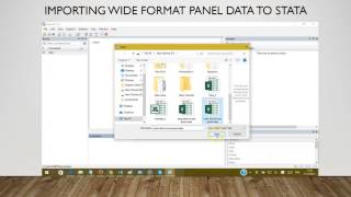 Importing PANEL data to Stata
