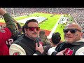 Nationalhymne USA NFL München von oben! GO BACKS