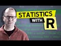 R programming for beginners – statistic with R (t-test and linear regression) and dplyr and ggplot