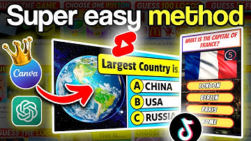 How I Created 100 Monetizable QUIZ Shorts in 10 Minutes Using AI Faceless Automation