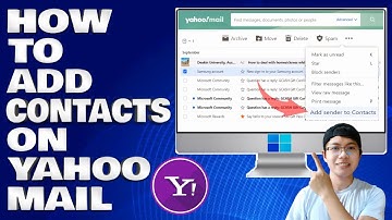 How To Add Contacts on Yahoo Mail 2024 | Quick and Easy Guide