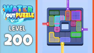 Water Out Puzzle level 200 solution 