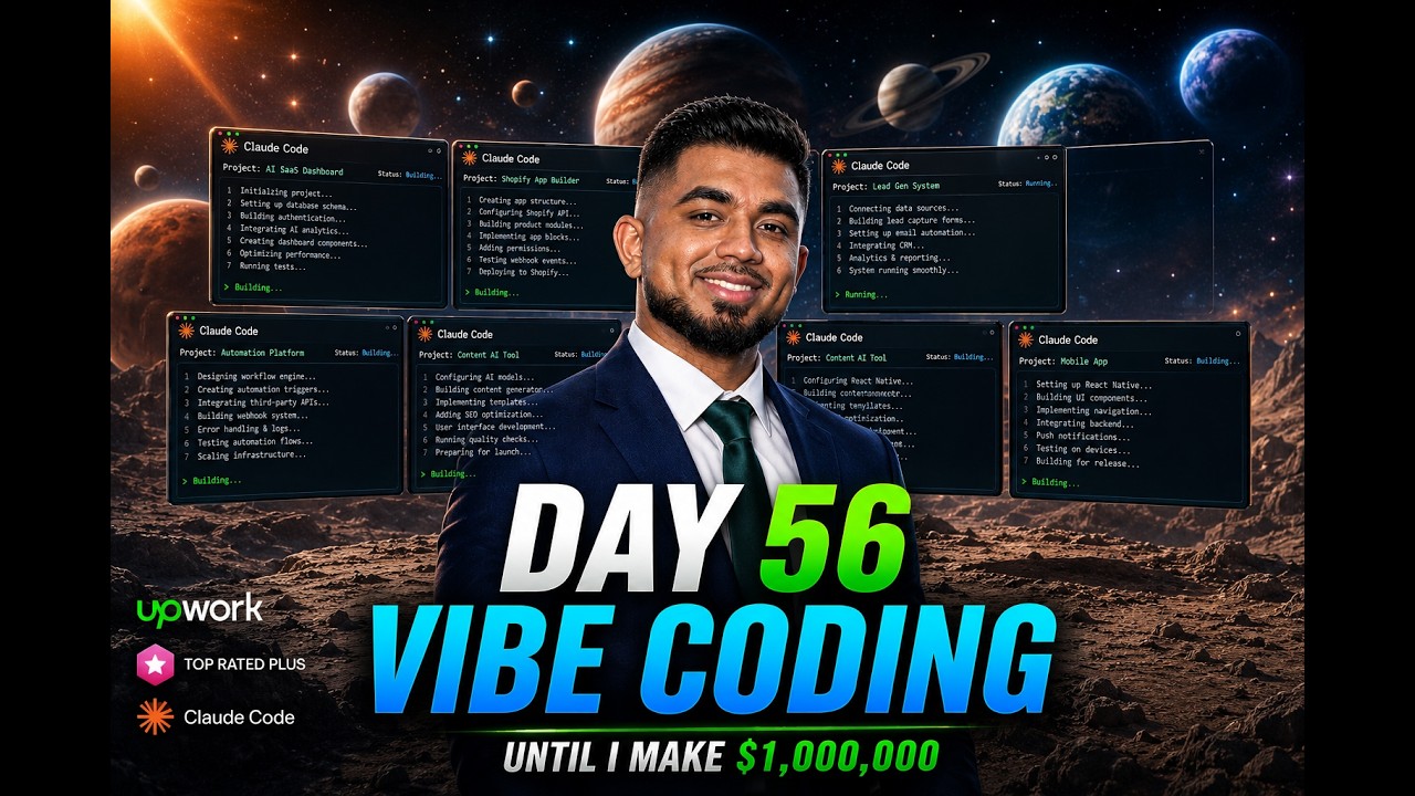 Day 56 Of Vibe Coding Until I Make $1,000,000 With Claude Code ...