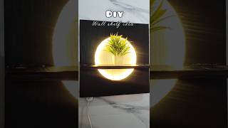 DIY lighting wall shelf idea #sorts #diy #art #viralvideo
