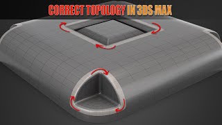Topology Hard Surface: Correct Edge Flow for Subdivision In Corners In 3ds Max #1 || N°_149