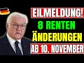 HEUTE 9 00 Uhr EILMELDUNG 8 Wichtige Rentenänderungen Ab Dem 10 November 2025 HEUTE 9 00 Uhr EILMELDUNG 8 Wichtige Rentenänderungen Ab Dem 10 November 2025