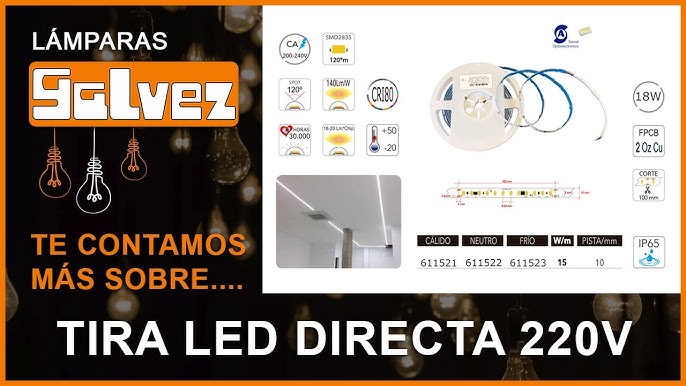 TIRA LED 230 Vac ABBA sin transformador - THREELINE 