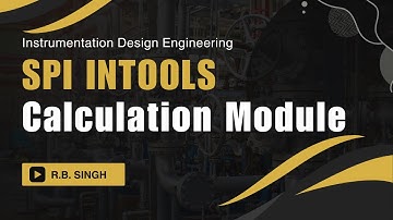SPI INtools | Calculation Module | Instrumentation Design