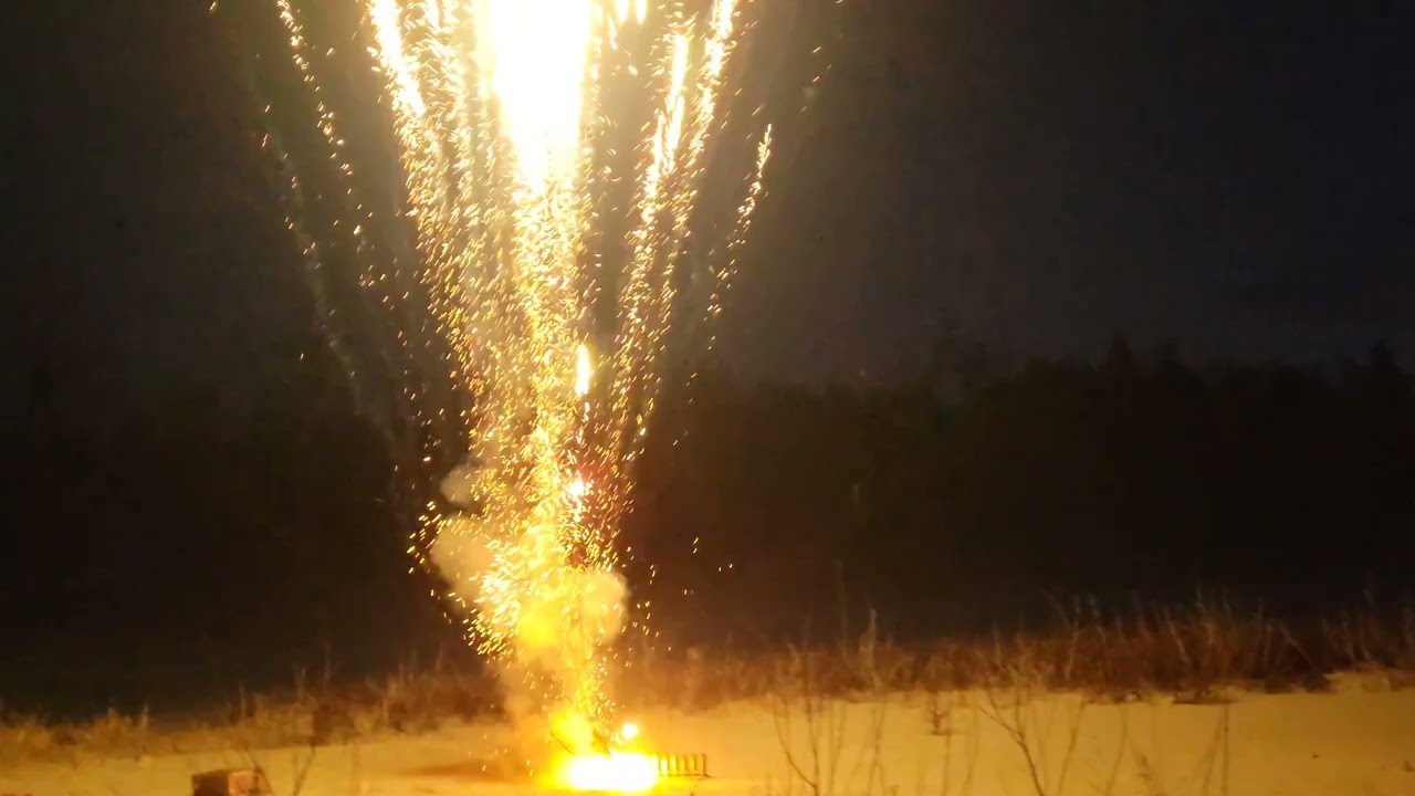 11 flashing fireworks preloaded canisters quickfused (experimental)