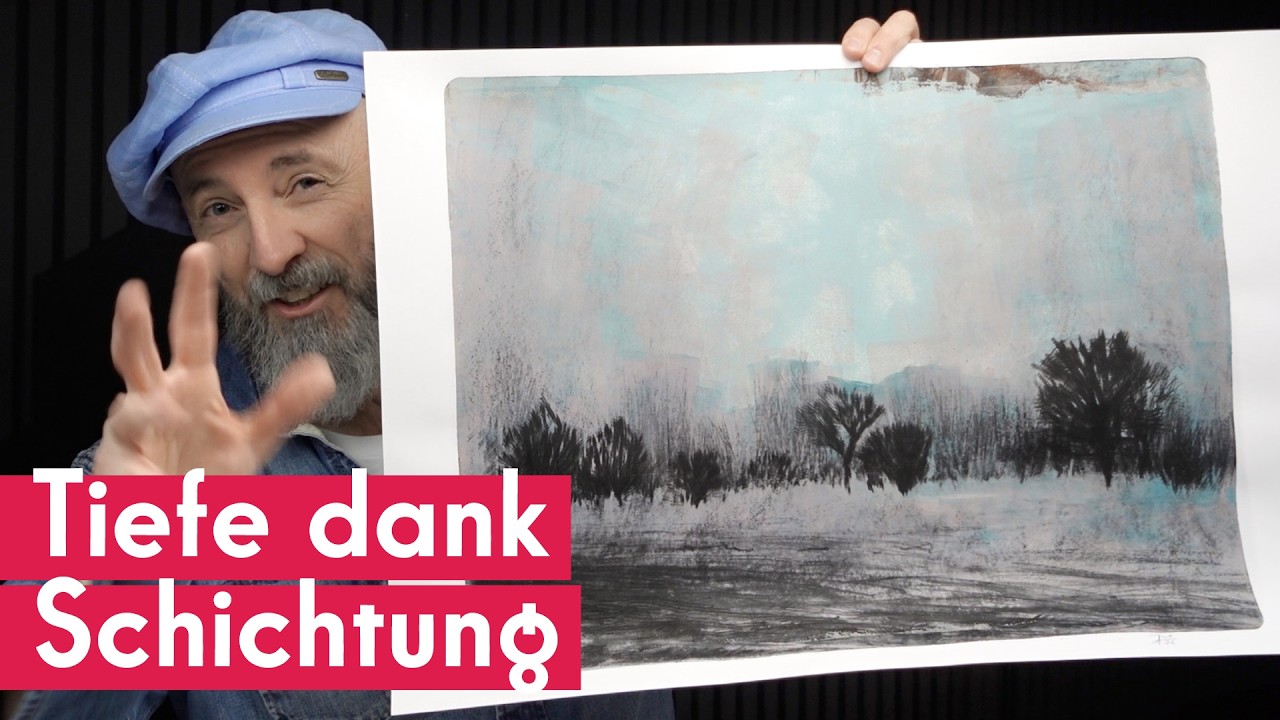 Winterlandschaft auf der Gelplatte? Das Ergebnis ist magisch!