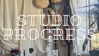 Art Studio Progress - Vintage styling and new artwork!