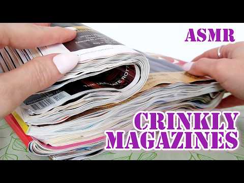 ASMR The Crinkliest Magazines • Listen & Sleep • No Talking