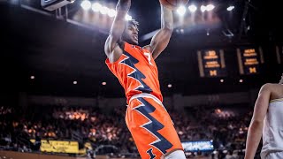 Illinois Men's Basketball Highlights at Michigan 1/6/18
