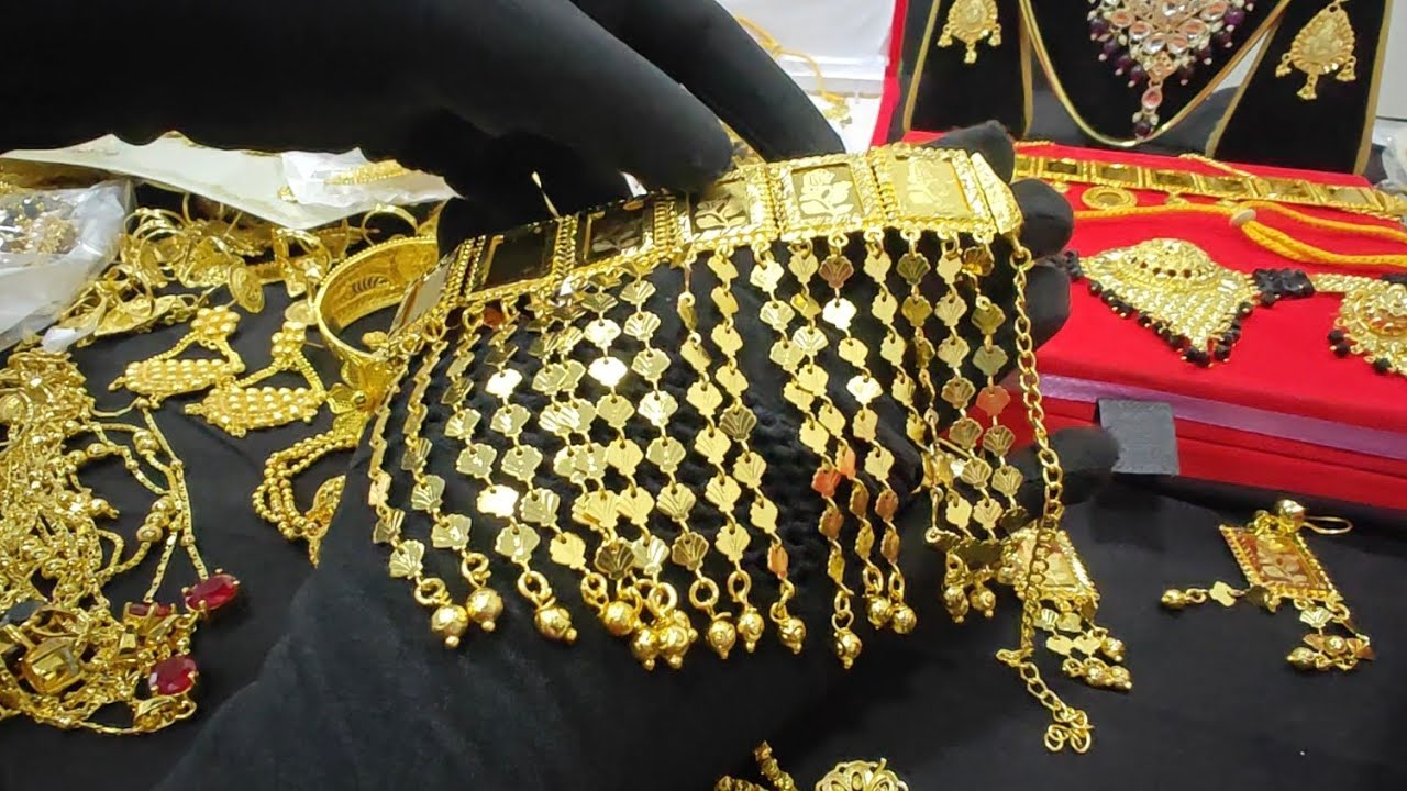 এরাবিক ডিজাইনের গোল্ড প্লেড জুয়েলারি gold plated jewellery for regular and party use at offer price