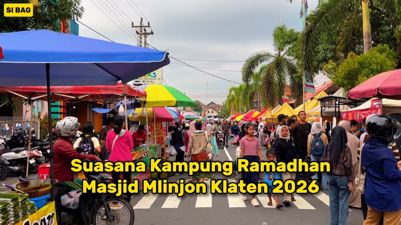 Suasana Kampung Ramadhan Masjid Mlinjon Klaten 2026