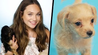 Maddie Ziegler Plays With Puppies (While Answering Fan Questions)