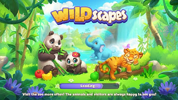 WILDscapes GamePlay | Day - 1 | Lvl 1 - 50 Completed | New Animals | 🐼 🐯 🐘 🐦