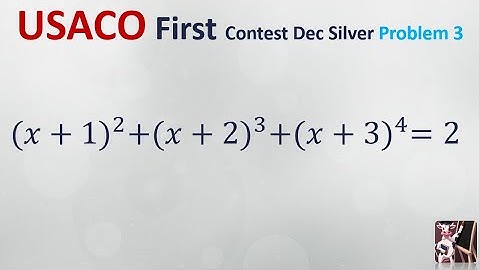 USACO Silver Tutor December 2024 2023 2022 2021 First Contest Problems 3 Solutions Training Course