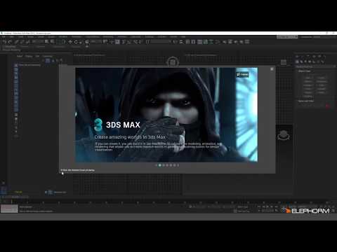 Tuto 3ds Max 2018 : Le menu welcome