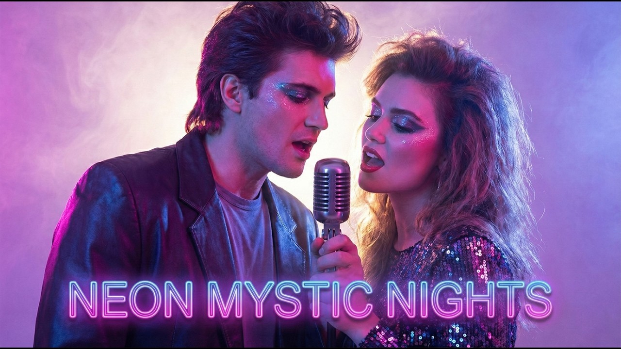 Neon Mystic Nights (Italodisco, Eurodisco style, music 80s)