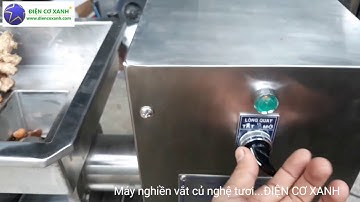 Máy nghiền vắt củ nghệ, tách nước củ nghệ,...ĐIỆN CƠ XANH