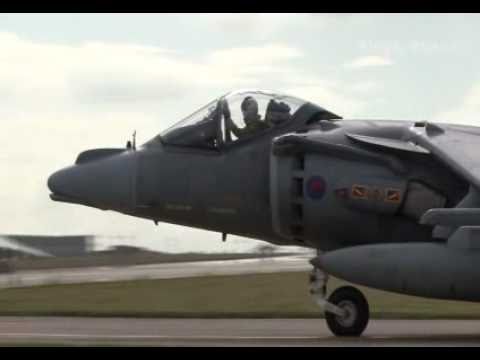 Filmed in HD - Harrier Jump Jet diamond nine at RA...