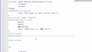 Building Blocks of PHP Continue,User Define Functions,lesson#21 #Learn Your Self XP#