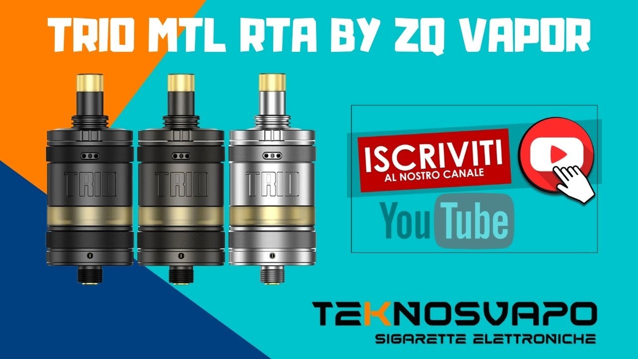 TRIO MTL RTA BY ZQ VAPOR - YouTube