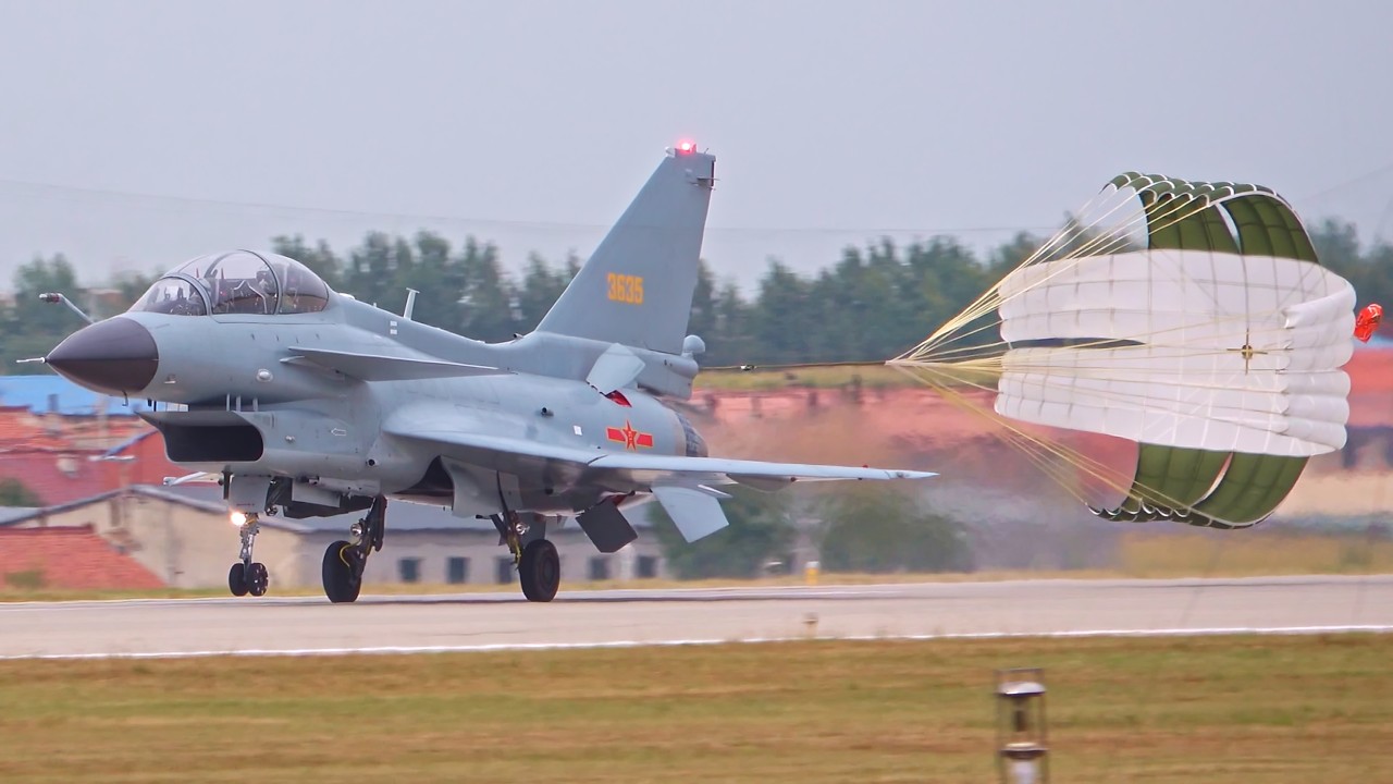 J-10S Tandem-Seat Jet Fighter Solo Display