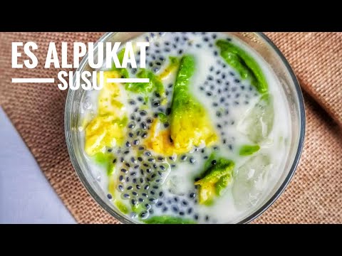 Resep Es Buah Alpukat Susu