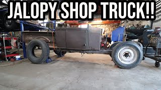 Blown Flathead Powered Jalopy Shop Truck Build!!  1928 Ford Roadster Pickup