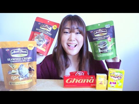 Trying Korean Seaweed Snacks!