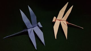 Tự Làm Con Chuồn Chuồn Bằng Giấy | DIY How To Make Dragonfly Paper