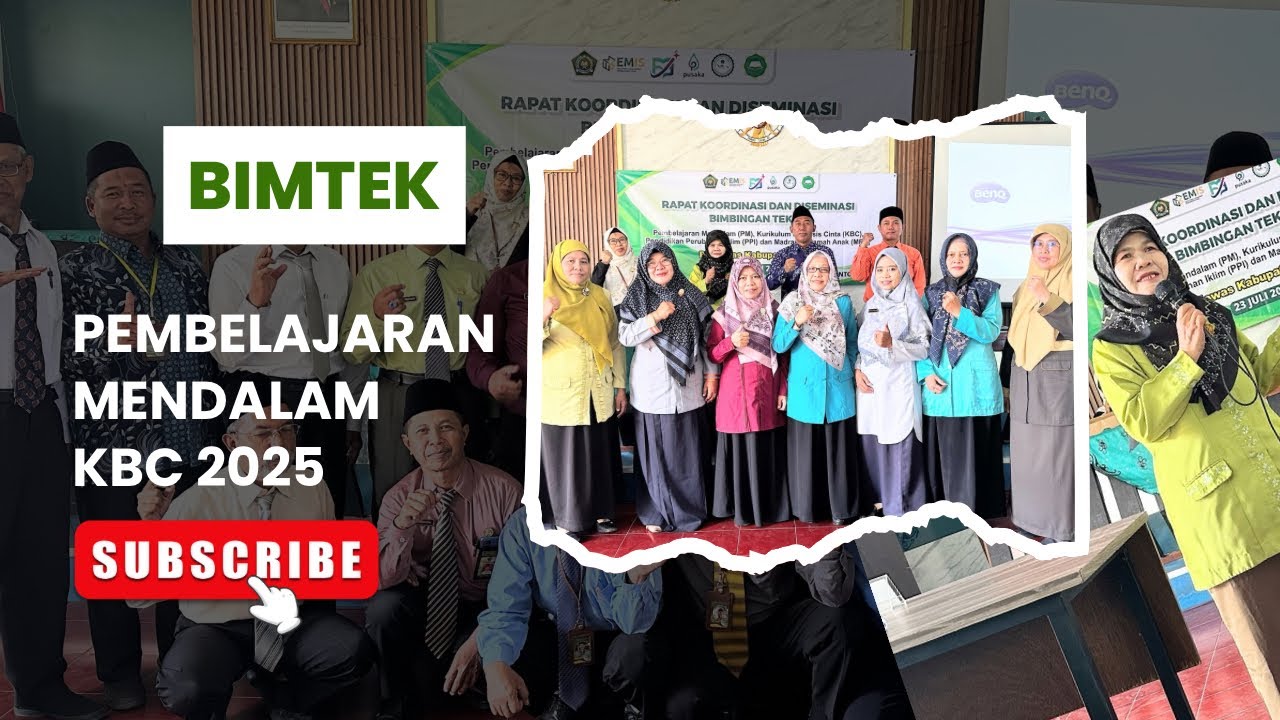 Bimtek implementasi pembelajaran mendalam dan KBC 2025 - lagu 8DPL, PM ...