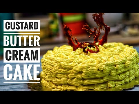 Video: Custard Cake Na May Butter Cream