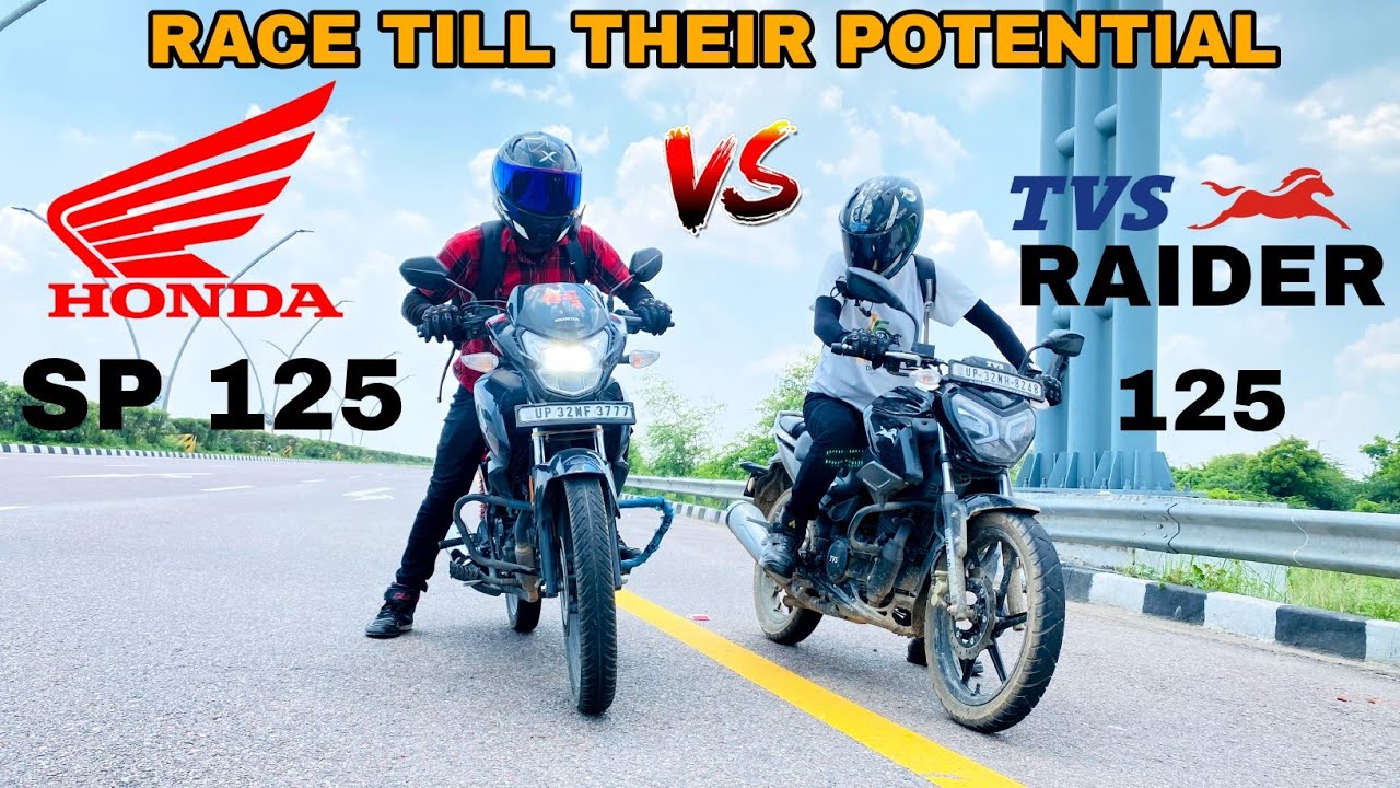 TVS RAIDER 125 VS HONDA SP 125 [ RACE TILL THEIR POTENTIAL ]