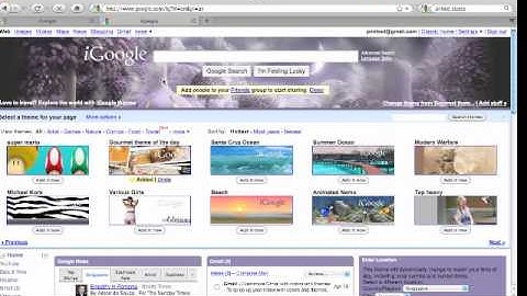 The iGoogle Online Tutorial Part 1