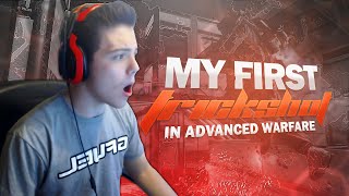 MY FIRST TRICKSHOT ON ADVANCED WARFARE?!