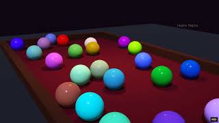 This 3D Billiards Sequence is 100% Deterministic (No Loops) #asmr