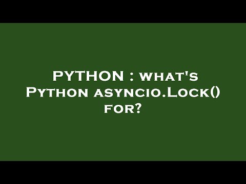 PYTHON : what's